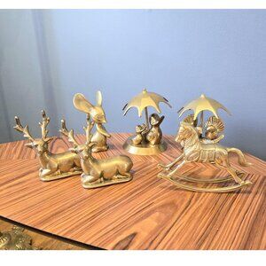 CHOICE OF Vintage Brass Animal Figurines